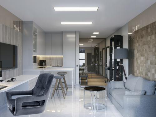 Дизайн квартиры в холодных оттенках 02