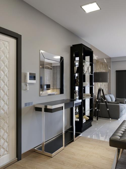 Дизайн квартиры в холодных оттенках 05