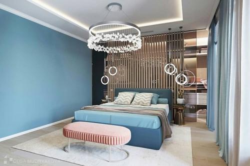 Дизайн спальни с гардеробной. Как Вам проект? 02