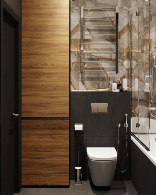 ⚜️ Какая лучше 1️⃣ или 2️⃣? Две Ванных комнаты от одного дизайнера!⠀ 05