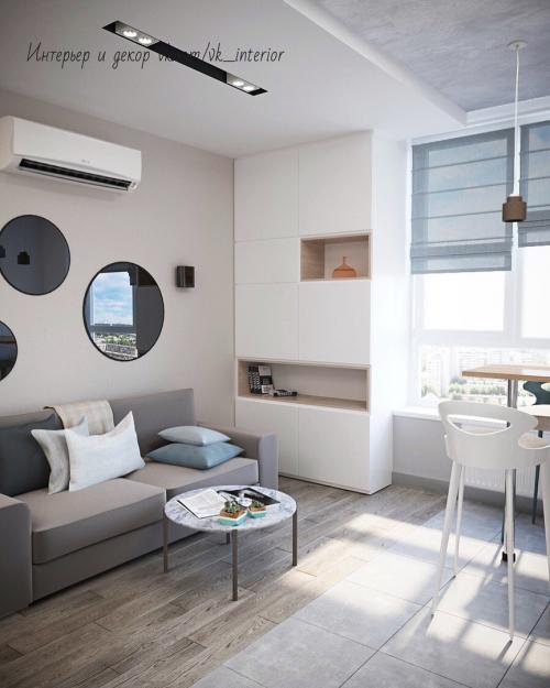 Оцените дизайн этой просторной кухни — гостиной 02