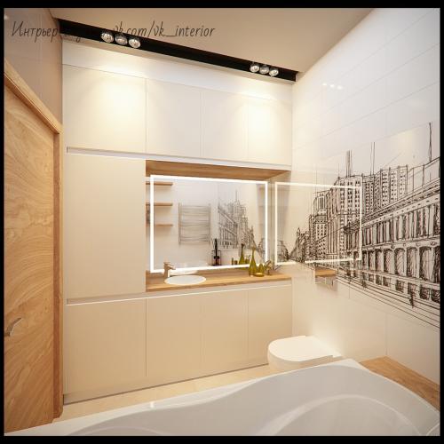 Оцените дизайн — проект ванной комнаты. Что бы Вы изменили? 01