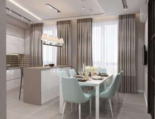 Оцените дизайн кухни с островом 02