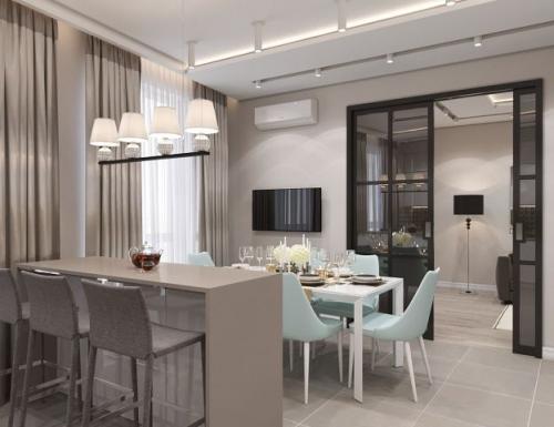 Оцените дизайн кухни с островом 01