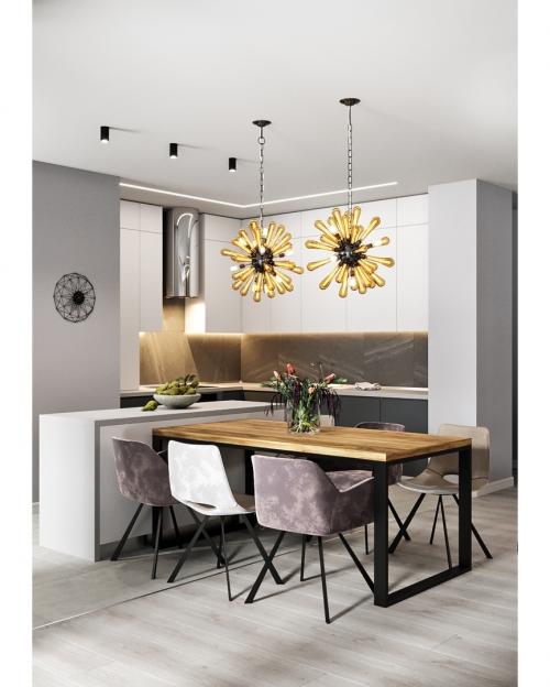 Большая кухня-гостиная, площадью 56,3 кв. м 01