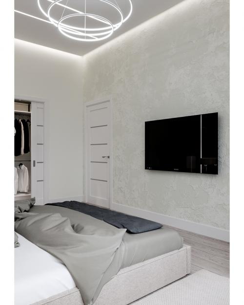 Оцените дизайн спальни с гардеробной 02