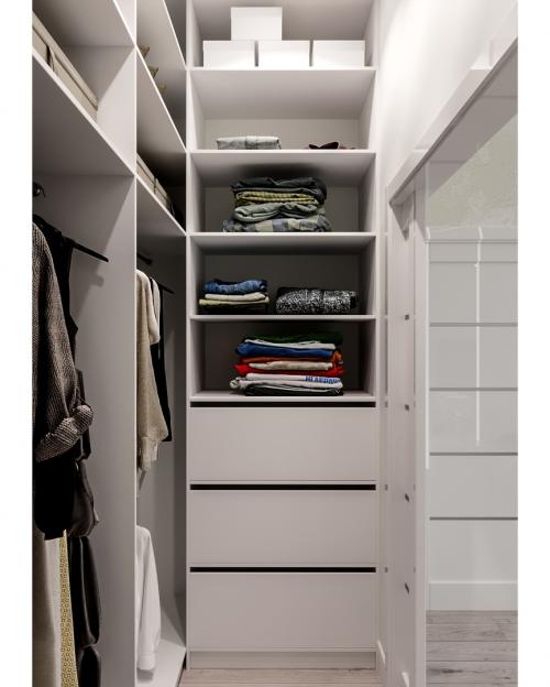 Оцените дизайн спальни с гардеробной 06