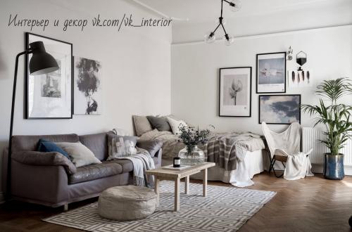Дизайн квартиры 44 кв. м в скандинавском стиле 06