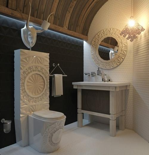 Впечатляющий дизайн — проект квартиры с камином 06