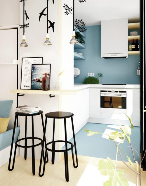 Оцените дизайн — проект квартиры, 28 кв. м 01