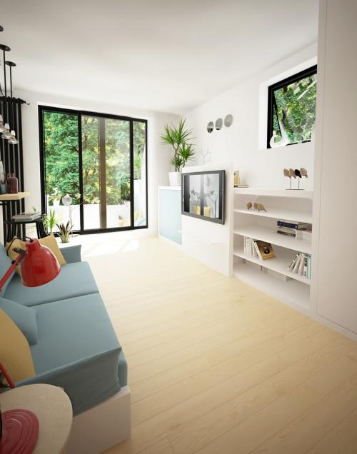 Оцените дизайн — проект квартиры, 28 кв. м 03