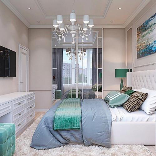 Понравилась Вам цветовая гамма этой спальни? 02