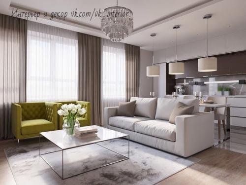 Кухни — гостиные. Идеи дизайна 02
