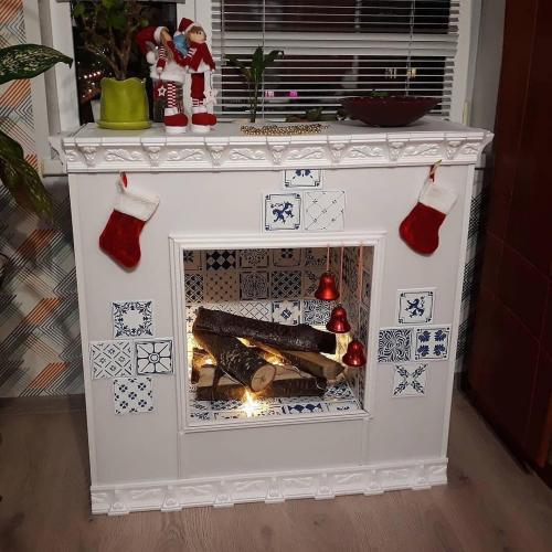 Новогодние камины своими руками. Кто хотел сделать?) Ловите идеи;) 09