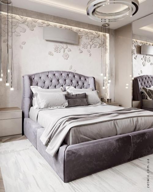 Какое цветовое решение для спальни Вам понравилось больше: 1 или 2? 01