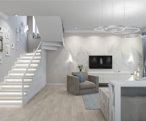 Гостиная в частном доме 02