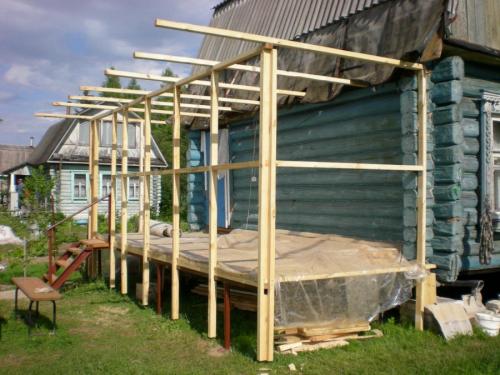 Веранда своими руками пошагово. Веранда своими руками – пошаговая инструкция и советы экспертов, как изготовить пристройку к дому (105 фото)