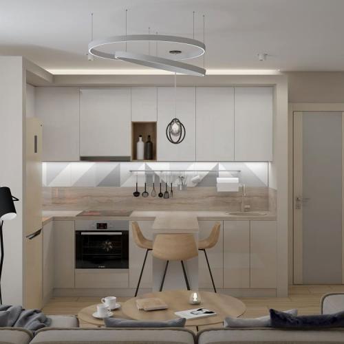 Небольшая кухня — гостиная. Оцените. 05