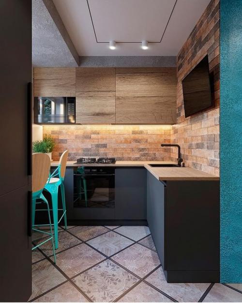 Дизайн — проект кухни 5,3 кв. м 01