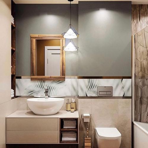 В какой цветовой гамме эта ванная комната нравится вам больше: 1, 2 или 3? 01