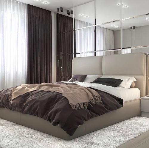 Какой вариант оформления стены в спальне Вам понравился больше: 1, 2 или 3? 04