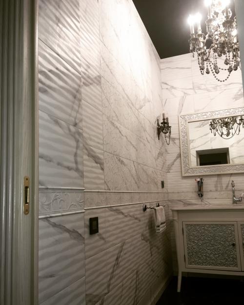 Классический дизайн санузла в частном доме нашей подписчицы 03