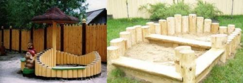 Песочница своими руками из досок. Из чего можно сделать песочницу
