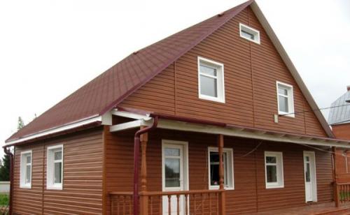 Монтаж металлического сайдинга под брус. Металлический сайдинг под брус