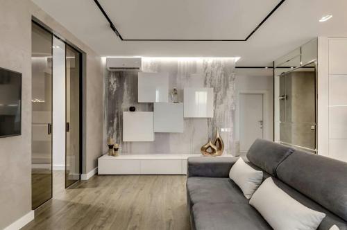 Как Вам дизайн совмещенной гостиной с кухней? 05