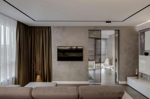 Как Вам дизайн совмещенной гостиной с кухней? 03