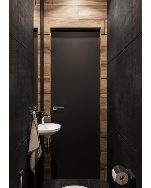 Стильный брутальный санузел. 01