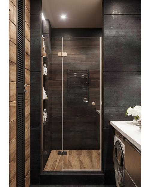 Стильный брутальный санузел. 07