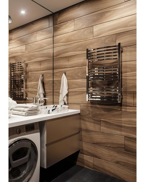 Стильный брутальный санузел. 05