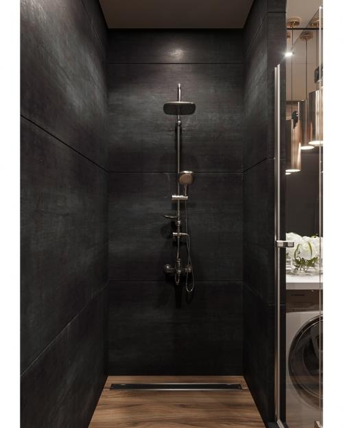 Стильный брутальный санузел. 03