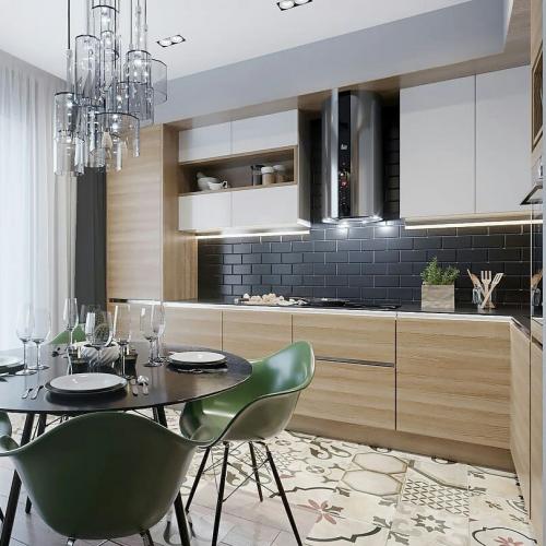 Кухня, совмещённая с гостиной. Оцените дизайн от 1 до 10 02