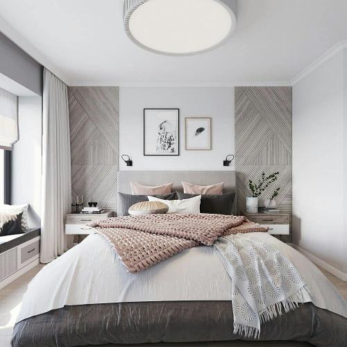 Спальня 13,2м² с гардеробной 2,7м². Нам очень нравится, а вам? 03