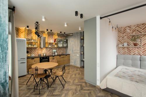 Уютная квартирка с элементами стиля лофт 01