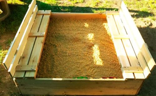 Песочница закрывающаяся. Как сделать песочницу с крышкой: чертежи, фото