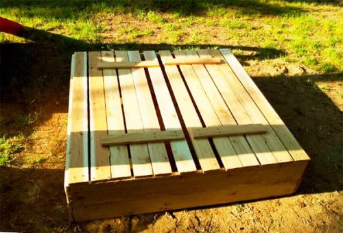 Песочница закрывающаяся. Как сделать песочницу с крышкой: чертежи, фото