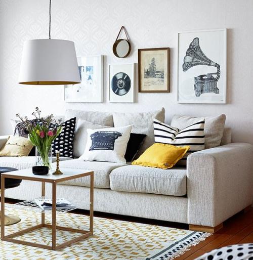 Как красиво развесить картины на стене. 5 ошибок размещения картин на стенах 13