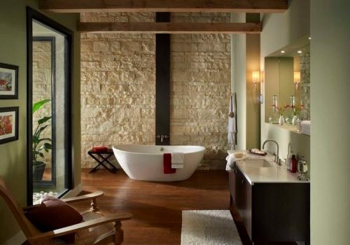 Ванная комната из искусственного камня. Искусственный камень в ванной комнате. Обзор аксессуаров из камня и рекомендации по отделке