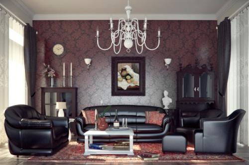 Темные стены в интерьере. Полезные эффекты