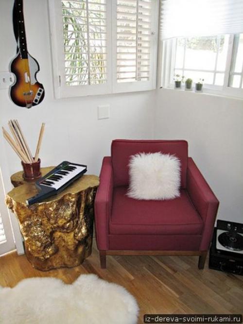 Как из пенька сделать стол. Мебель из пней (12 фотографий). Ход работы по созданию мебели из пня