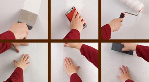 Стеклообои на неровные стены. 