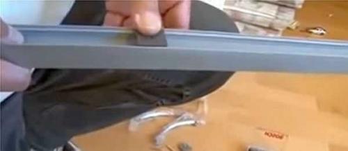 Механизм для дверей гармошка. Сборка двери