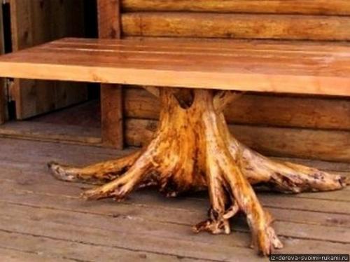 Как из пня сделать стол. Мебель из пней (12 фотографий). Ход работы по созданию мебели из пня