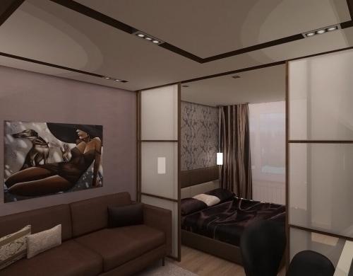 Гостиная с функцией спальни. Как совместить гостиную со спальней?