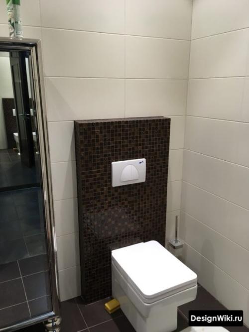 Туалет с инсталляцией дизайн. Выбираем мебель и сантехнику для туалета 26 Туалет с инсталляцией дизайн. Выбираем мебель и сантехнику для туалета 26