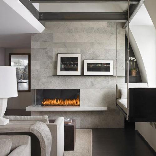 Уютные интерьеры с камином 01