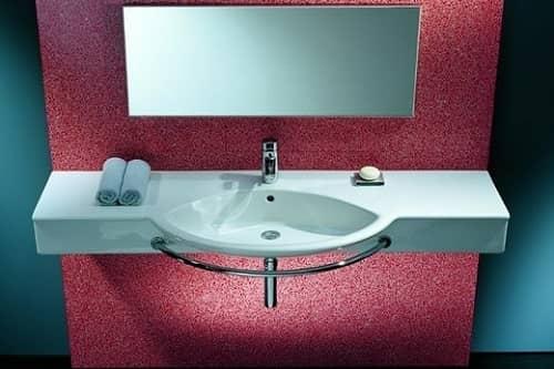 Материал для раковины в ванной. Форма и тип установки